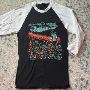 Disconnect to Connect 3/4 unisex Raglan